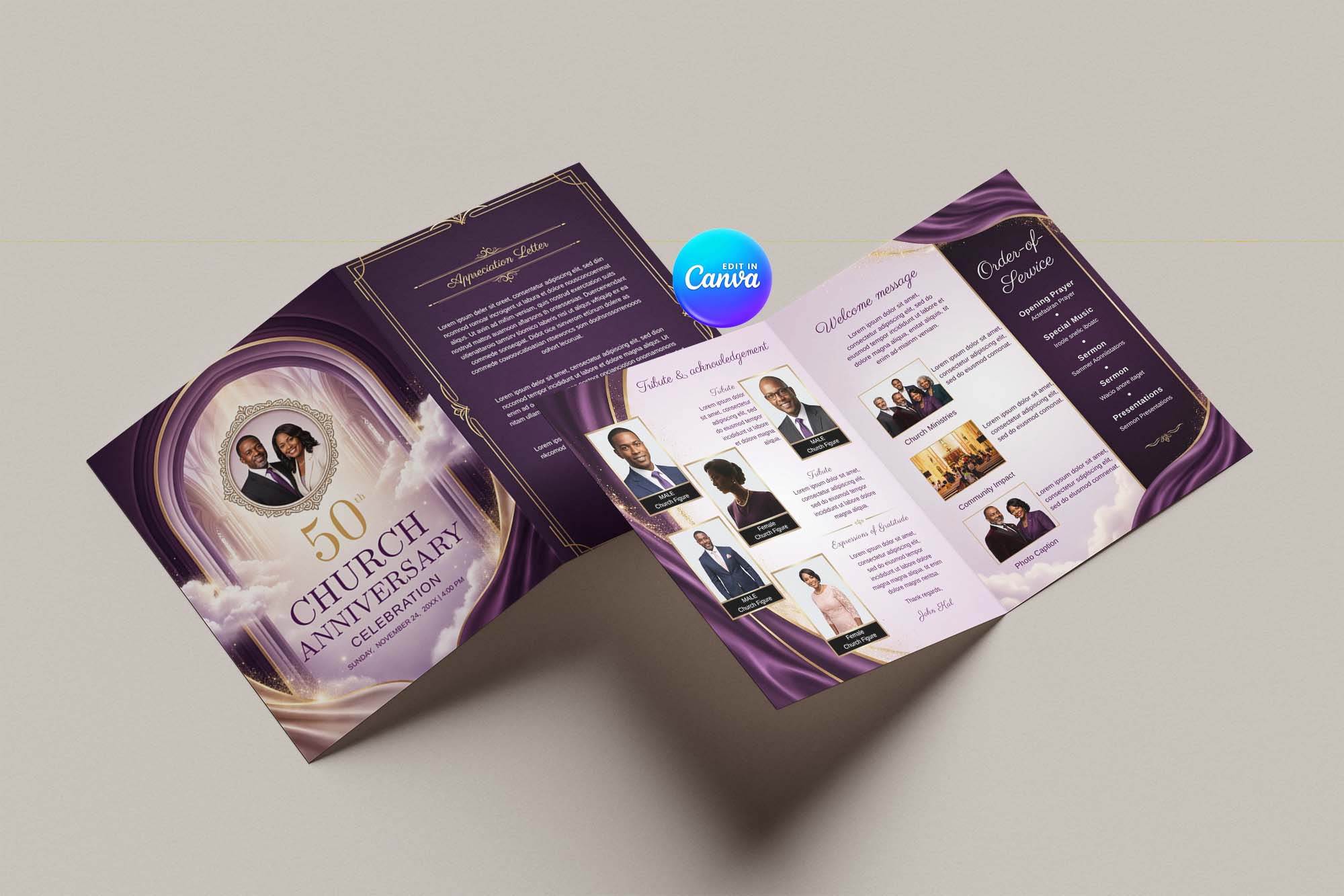 Chruch Anniversary template 